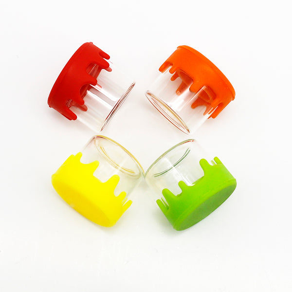 6ml Glass Container with Silicone Lid - Airtight EDC Storage Jar - Main Product Image