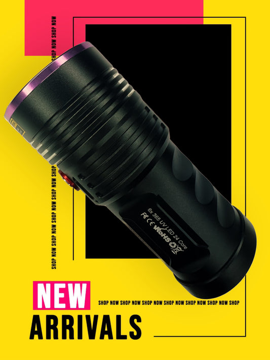 UV Flashlight 120W 365nm - 6 LED