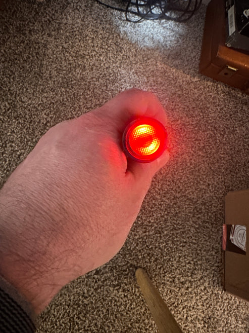 Convoy 20mm Illuminated Tail Switch Button - Rubber - Flashlight Accessory (M21A, M21B) - Main Product Image