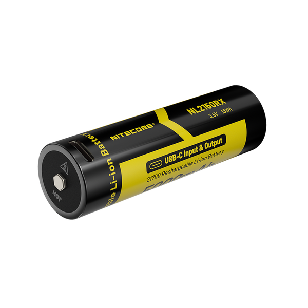 🔋 Nitecore – 21700 Battery 5000mAh USB-C Rechargeable ⚡