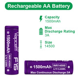 Vapcell F15 14500 1500mah 3A Battery