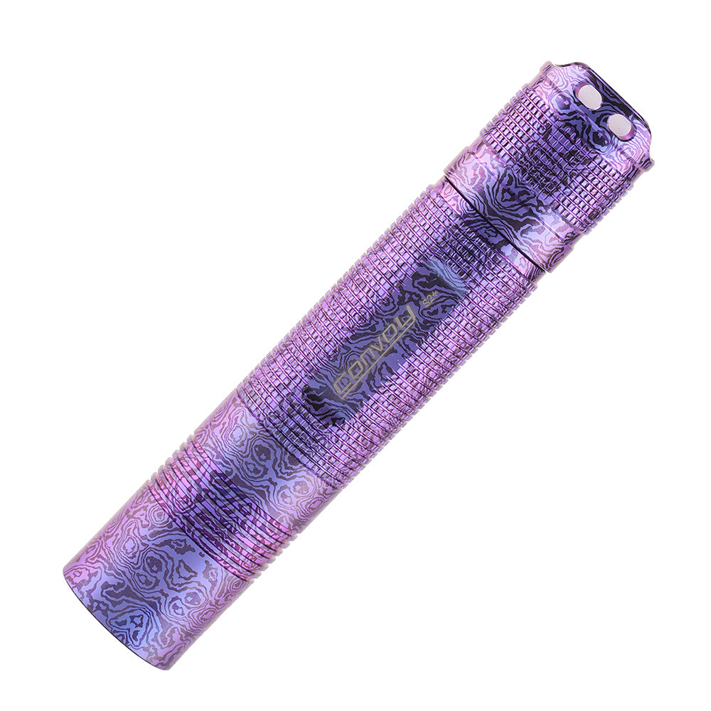 Convoy - S2+ 18650 Titanium Ti Flashlight Purple Swirl