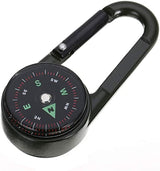 POCKETNODE-01 // Minimal EDC Kit - included: Compass Thermometer Carabiner - EDC Keychain Gear