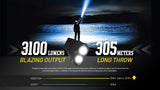 Nitecore EDC27 UHi  3100 Lumen Ultra-Slim Flat EDC Flashlight - Image 3