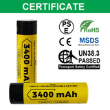 Vapcell B34 18650 3400mAh Battery - Image 5