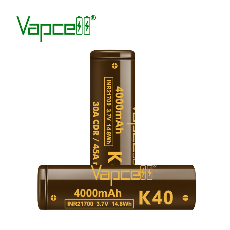 Vapcell K40 21700 4000mAh Battery - Main Product Image