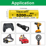 Vapcell M52 21700 5200mAh Battery - Image 4