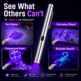 UV Pen Light USB-C Rechargeable 365nm
