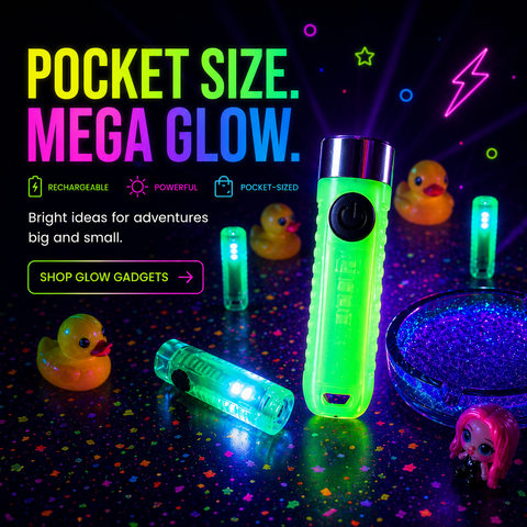 NightGlow S11 STARYNITE Mini EDC Flashlight - Glow-in-Dark