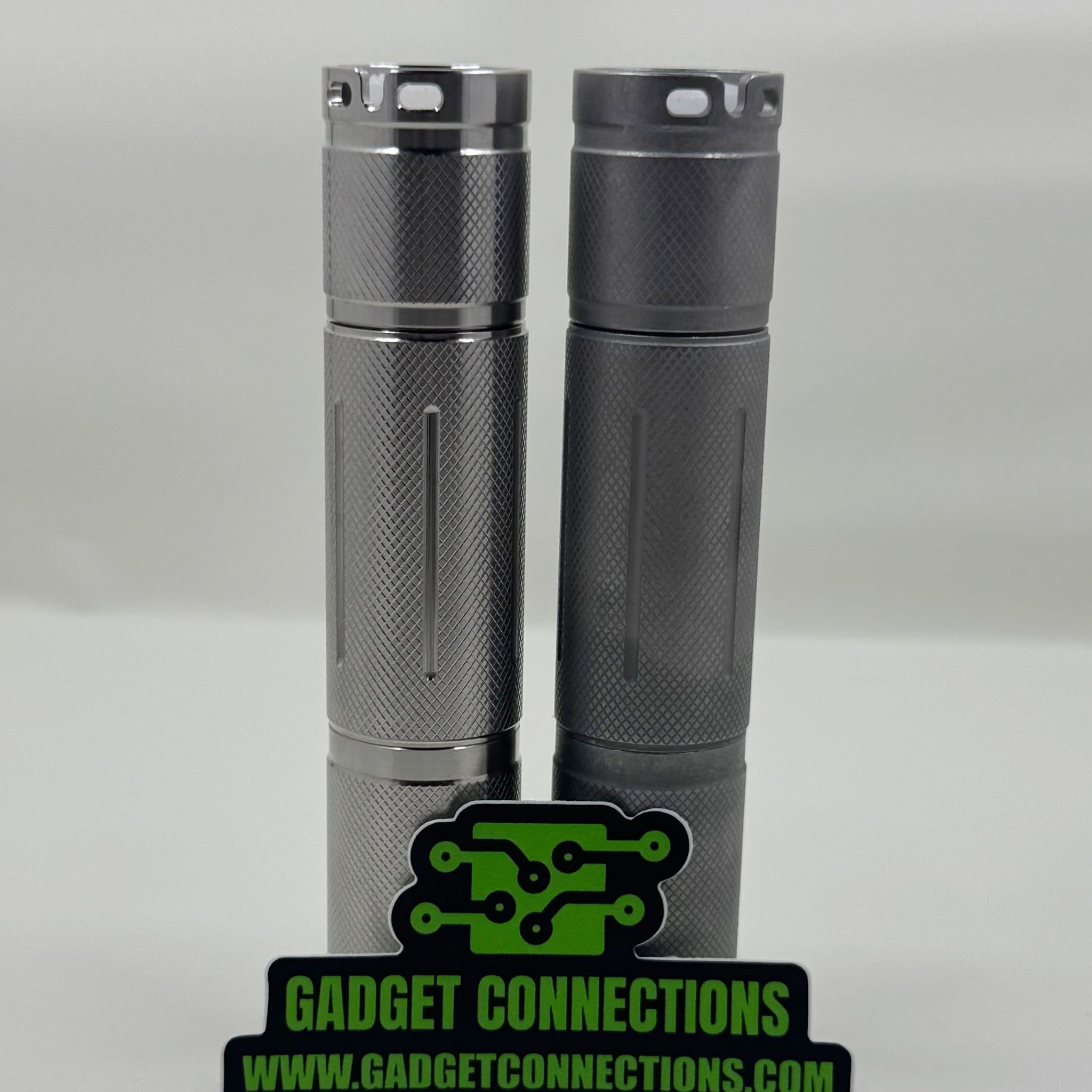 Convoy - S6 18650 Flashlight Stainless Steel. Glossy and Stone Washed Finish