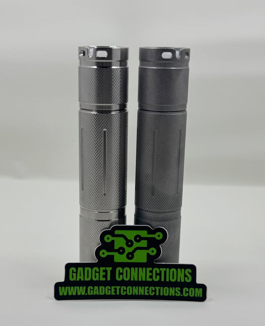 Convoy - S6 18650 Flashlight Stainless Steel. Glossy and Stone Washed Finish