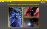 Nitecore Thumb Leo 45 Lumen Clip on Rechargeable Flashlight, UV  Red and Blue - Image 8
