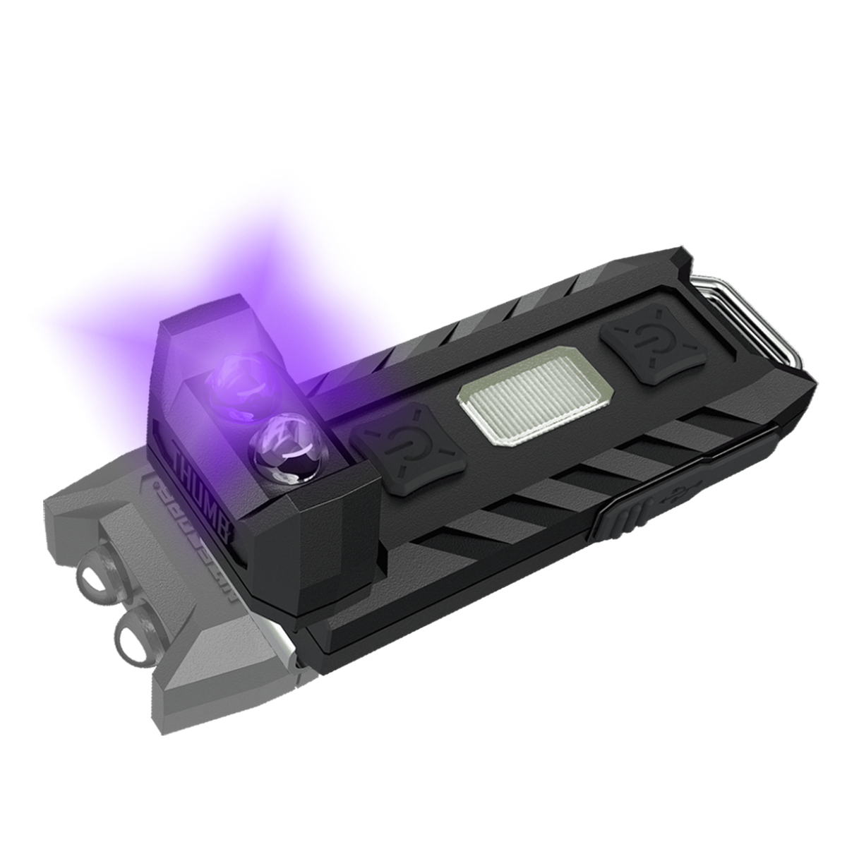 Nitecore Thumb Leo 45 Lumen Clip on Rechargeable Flashlight, UV  Red and Blue - Main Product Image