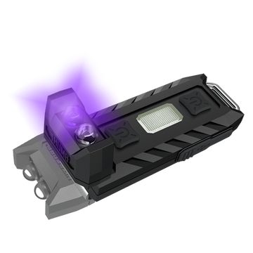 🔦 Nitecore Thumb Leo 45 Lumen Clip on Rechargeable Flashlight, UV & Red and Blue