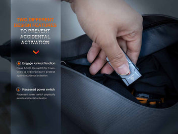 🔦 Fenix E03R v2.0 500 Lumen Rechargeable Keychain Flashlight with Red LED