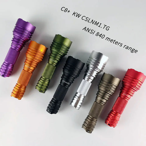 Convoy C8+ 18650 Flashlight - High Performance EDC Thrower - Main Product Image