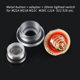 Convoy 20mm Illuminated Tail Switch Button - Metal - Flashlight Accessory (M21A, M21B) - Image 2