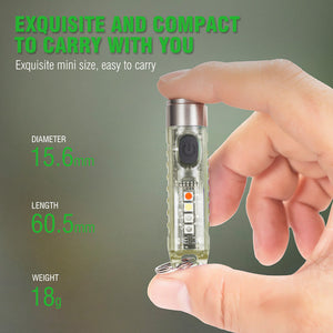 NightGlow S11 STARYNITE Mini EDC Flashlight - Glow-in-Dark - Main Product Image