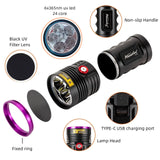 UV Flashlight 120W 365nm - 6 LED - Image 5