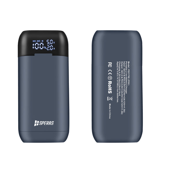 SPERAS PD21700 Charger/Power Bank 21700/18650 - Main Product Image