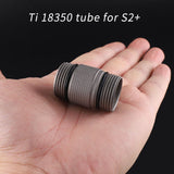 Convoy - S2+ 18350 Battery Tube Titanium Ti - Glossy and Stone Washed Finish - Main Product Image