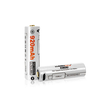 Lumintop 14500 920mAh Rechargeable Battery Type C USB Charging