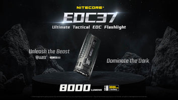 🔦 Nitecore EDC37 8000 Lumen USB-C Rechargeable Flat EDC Flashlight