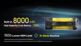Nitecore EDC37 8000 Lumen USB-C Rechargeable Flat EDC Flashlight - Image 9
