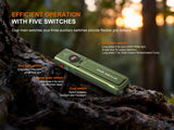 Fenix E06R PRO RG five-switch layout
