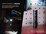 Fenix E12 V3.0 two-way clip and tail-stand