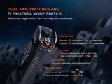 Fenix TK35R dual tail switches and Flexisensa mode toggle