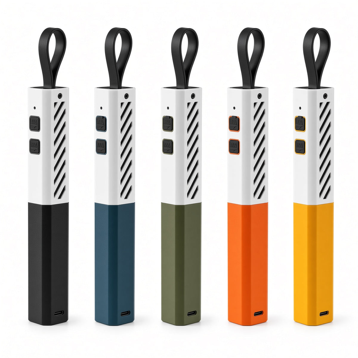NightRail 1000 flashlight, all five colors
