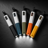 NightRail 1000 flashlight, five color fan