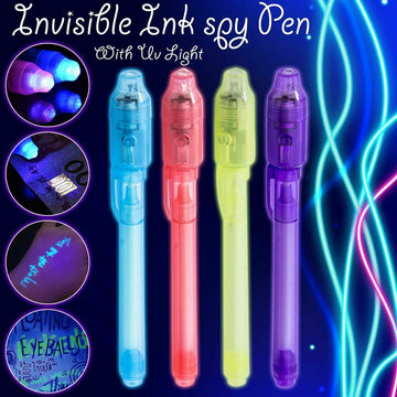 ✍️ UV Invisible Ink Pen with Built-In UV Light