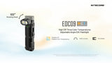 Nitecore EDC09 Swivel Head 1600 Lumen Rechargeable EDC Flat Flashlight - Image 9