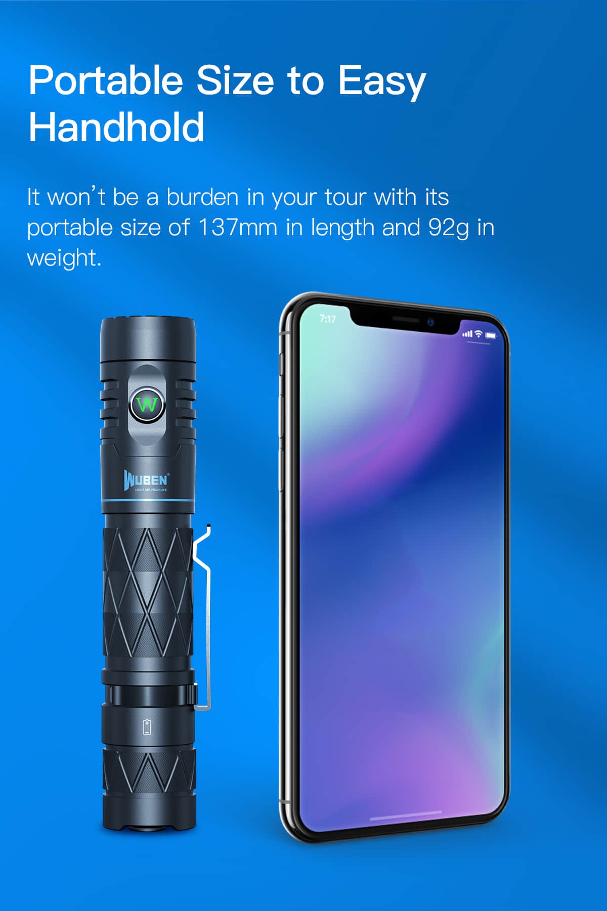 Wuben E12R Power Bank Flashlight