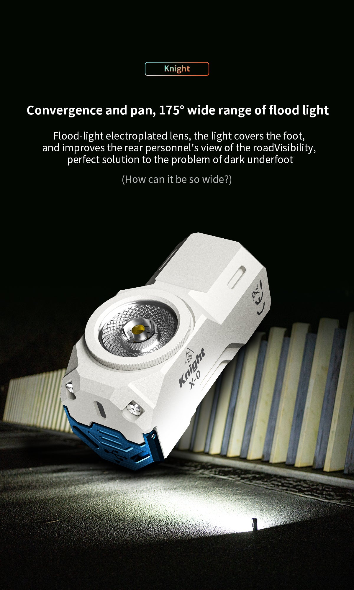 Wuben Lightok X0 Knight Aluminum Easy Carry Light-1,100 Lumens