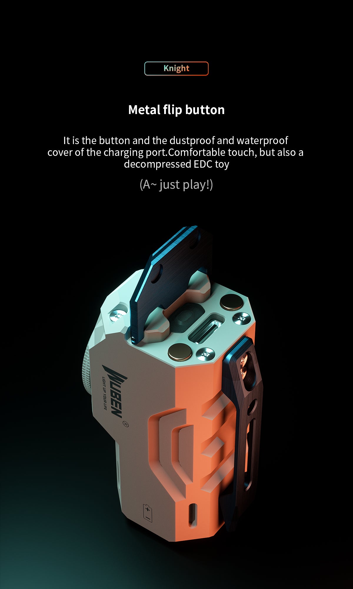 Wuben Lightok X0 Knight Aluminum Easy Carry Light-1,100 Lumens