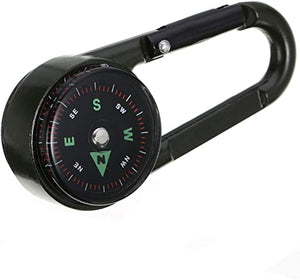 Compass Thermometer Carabiner - EDC Keychain Gear - Image 4