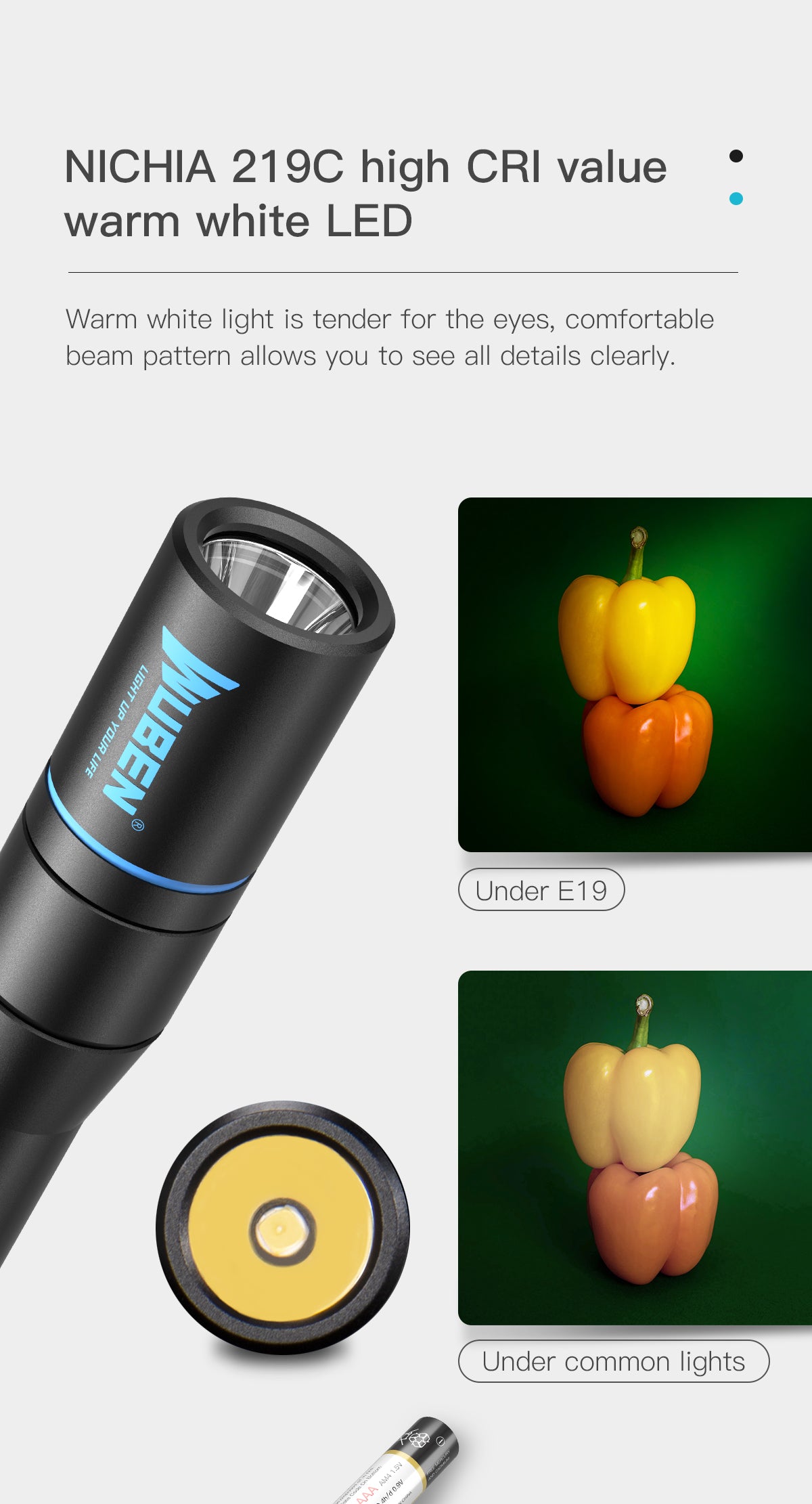 Wuben E19 Penlight-High CRI 90+