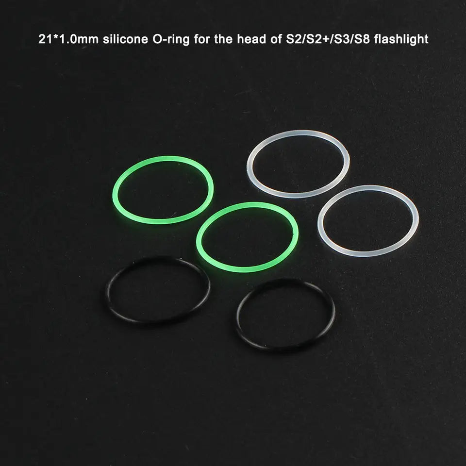 Convoy S2+ Head End Lens Gaskets - 10 Pack - Flashlight Accessory - Main Product Image