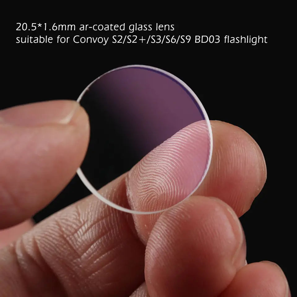 Convoy S2+/C8+ AR Coated Lens - Flashlight Accessory - Main Product Image
