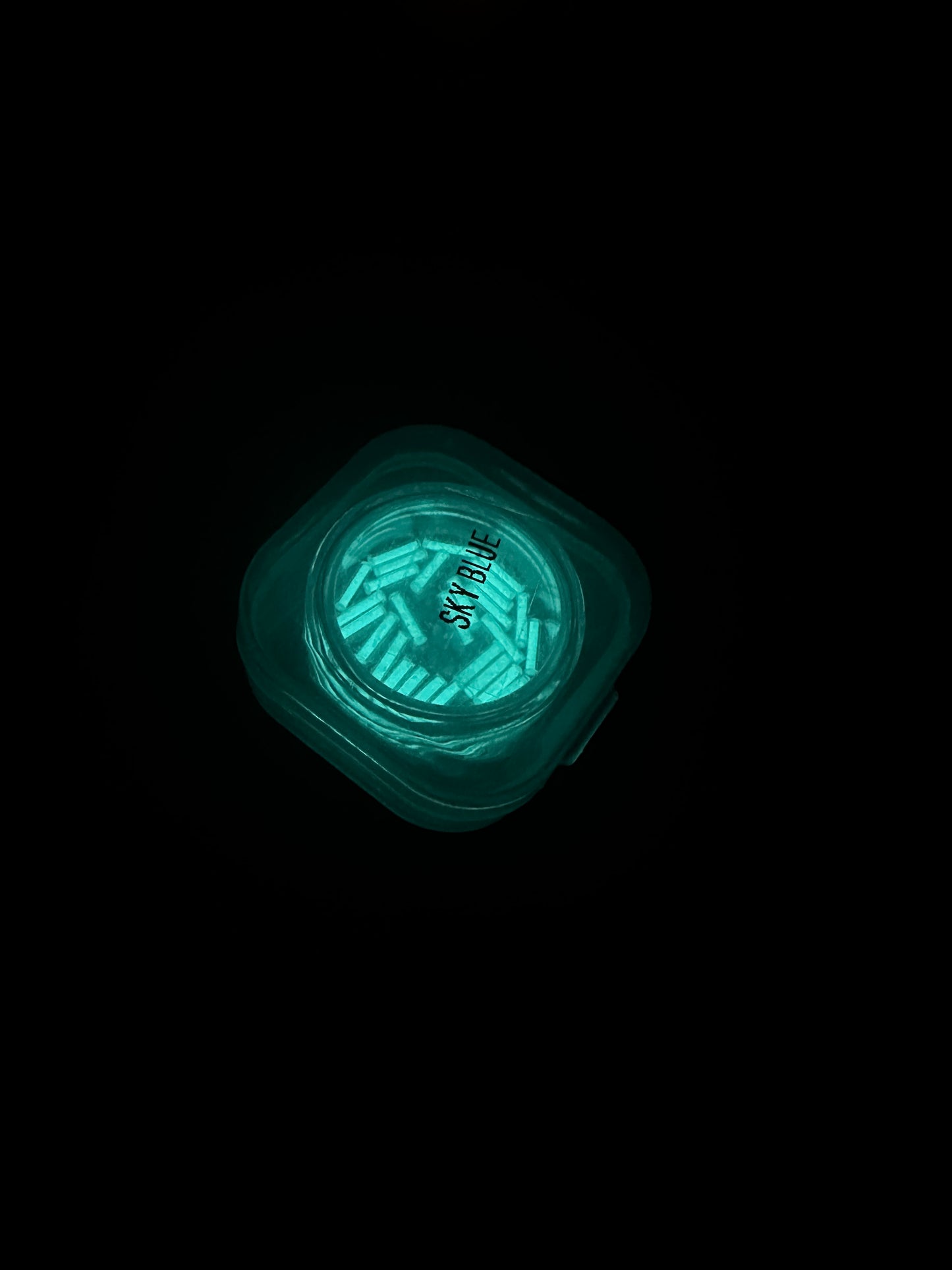Glow Vials 1.5mm x 6mm Self Luminescent Glow Tubes - Tritium Replacement. THIS IS NOT TRITIUM!