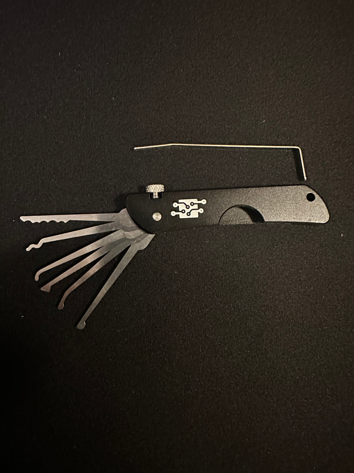 Folding Pocket Lockpick Jackknife Set - Gadget Connections Exclusive Circuit Logo - Limited Edition - Main Product Image