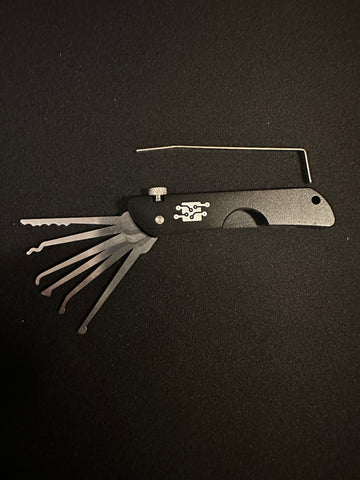 Folding Pocket Lockpick Jackknife Set - Gadget Connections Exclusive Circuit Logo - Limited Edition