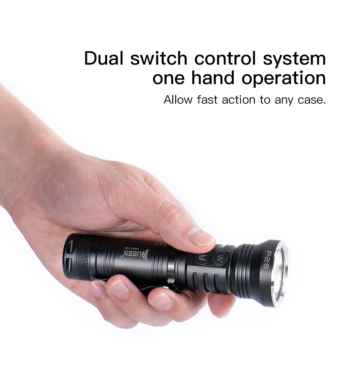 WUBEN P26 2 in 1 UV and White Flashlight