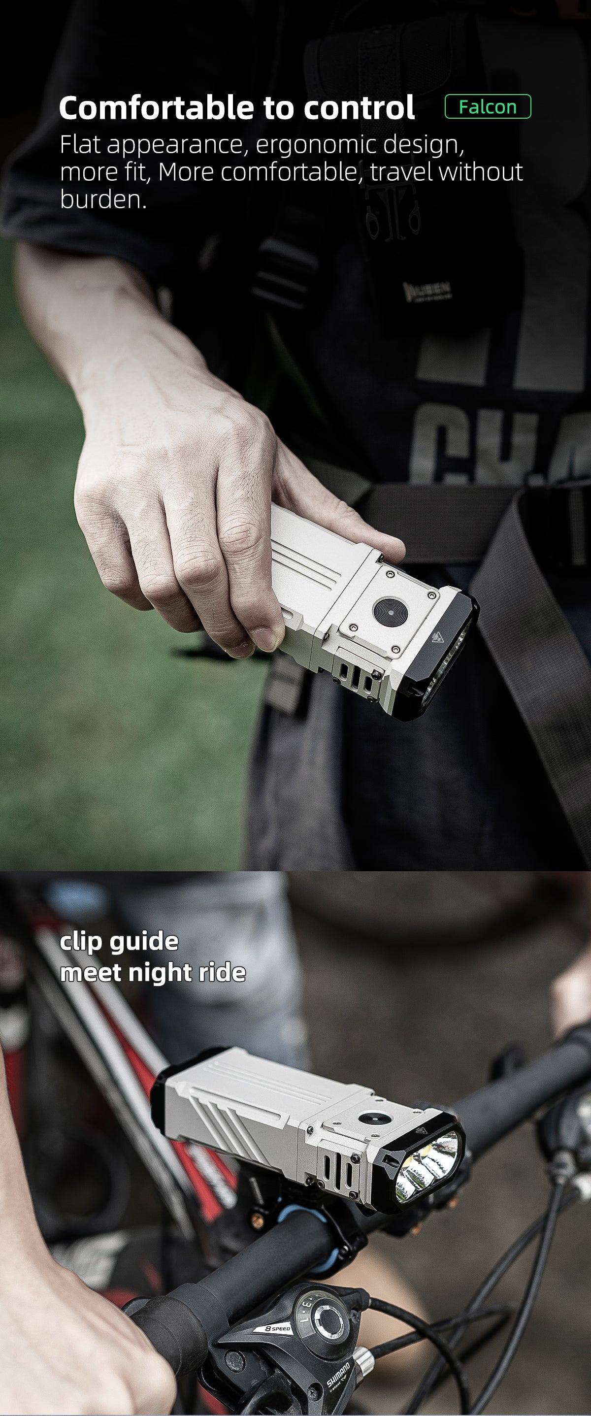 Wuben Lightok X1 Falcon Small And Powerful Easy Carry Light -12,000 Lumens