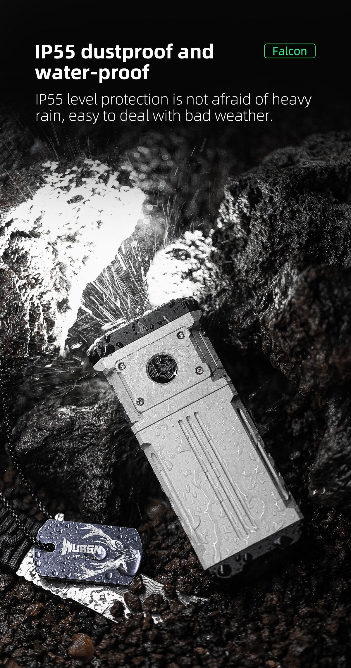 Wuben Lightok X1 Falcon Small And Powerful Easy Carry Light -12,000 Lumens