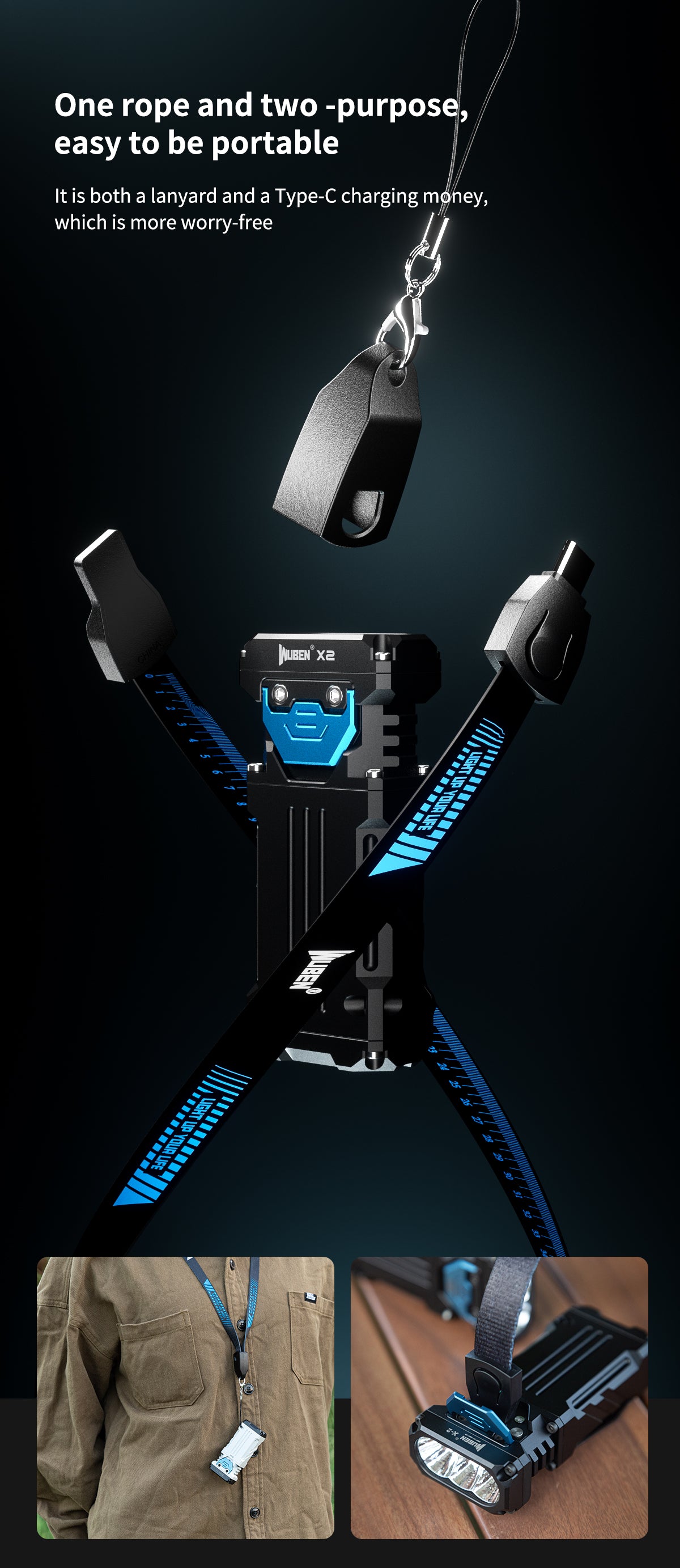 Wuben Lightok X2 Owl Compact and Handy Easy Carry Light-2500 Lumens