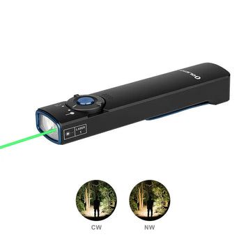 OLIGHT - Arkfeld Flat Flashlight with Green Laser